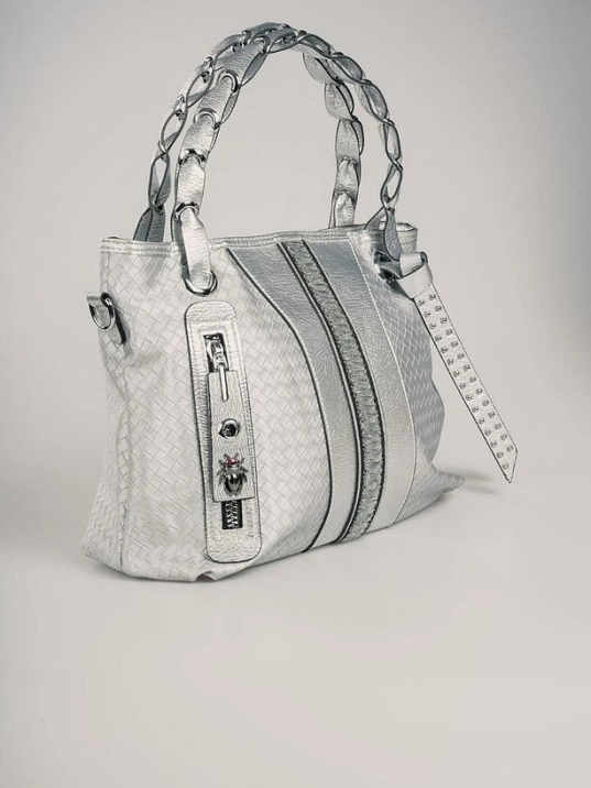 Jaxe Gri Cilt Omuz Çantası