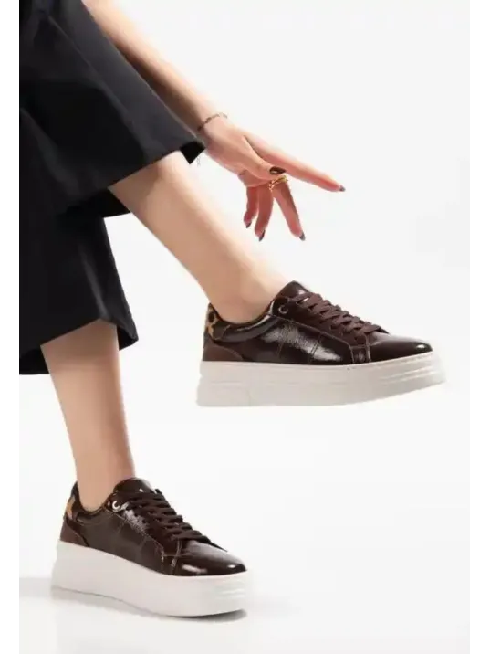 Jetan Kahverengi Rugan Bağcıklı Spor Ayakkabı