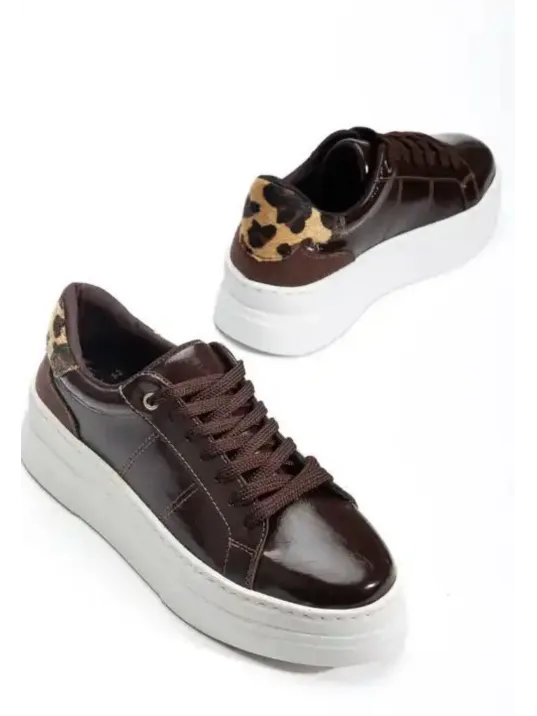 Jetan Kahverengi Rugan Bağcıklı Spor Ayakkabı