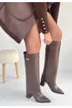 Jike Kahverengi Cilt Tak Çıkar Çizme Jike Kahverengi Cilt Tak Çıkar Çizme