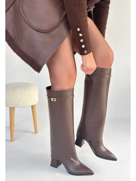 Jike Kahverengi Cilt Tak Çıkar Çizme Jike Kahverengi Cilt Tak Çıkar Çizme