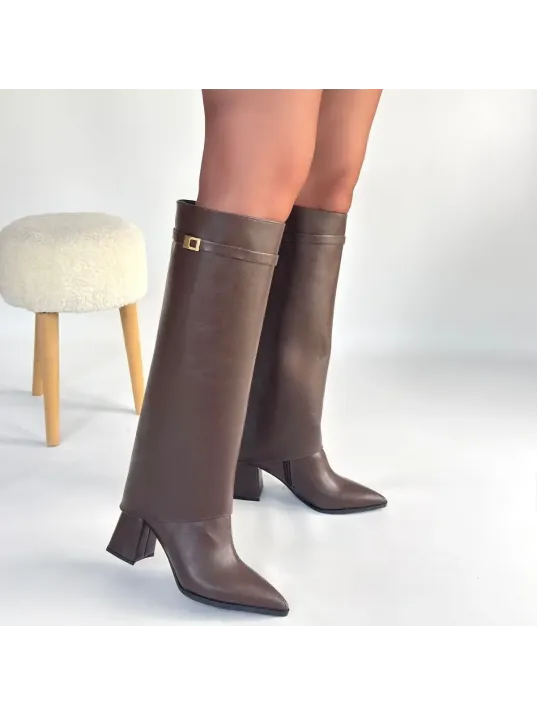 Jike Kahverengi Cilt Tak Çıkar Çizme Jike Kahverengi Cilt Tak Çıkar Çizme