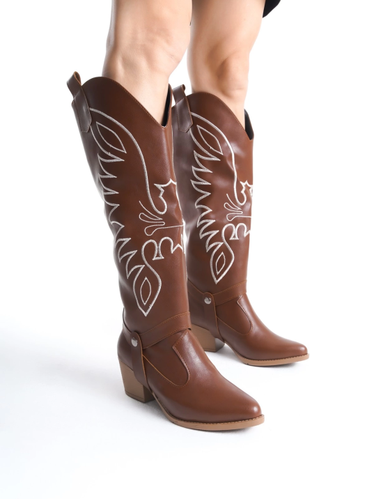 Jilla Taba Cilt Tak Çıkar Topuklu Bot Ve Çizme Jilla Taba Cilt Tak Çıkar Topuklu Bot Ve Çizme