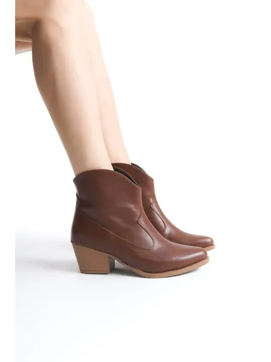 Jilla Taba Cilt Tak Çıkar Topuklu Bot Ve Çizme Jilla Taba Cilt Tak Çıkar Topuklu Bot Ve Çizme