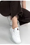 Jiten Beyaz Deri Bağcıklı Spor Ayakkabı