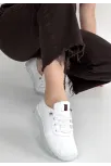 Jiten Beyaz Deri Bağcıklı Spor Ayakkabı