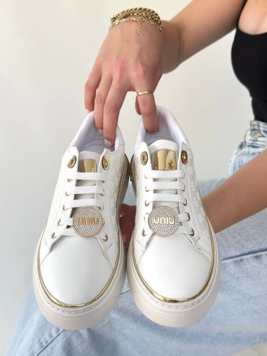 Jlar Beyaz Cilt Bağcıklı Spor Ayakkabı Jlar Beyaz Cilt Bağcıklı Spor Ayakkabı