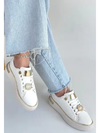 Jlar Beyaz Cilt Bağcıklı Spor Ayakkabı Jlar Beyaz Cilt Bağcıklı Spor Ayakkabı