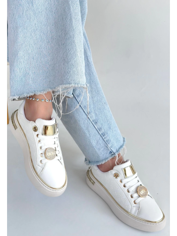Jlar Beyaz Cilt Bağcıklı Spor Ayakkabı Jlar Beyaz Cilt Bağcıklı Spor Ayakkabı