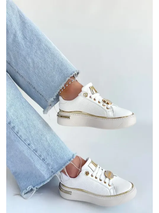 Jlar Beyaz Cilt Bağcıklı Spor Ayakkabı Jlar Beyaz Cilt Bağcıklı Spor Ayakkabı