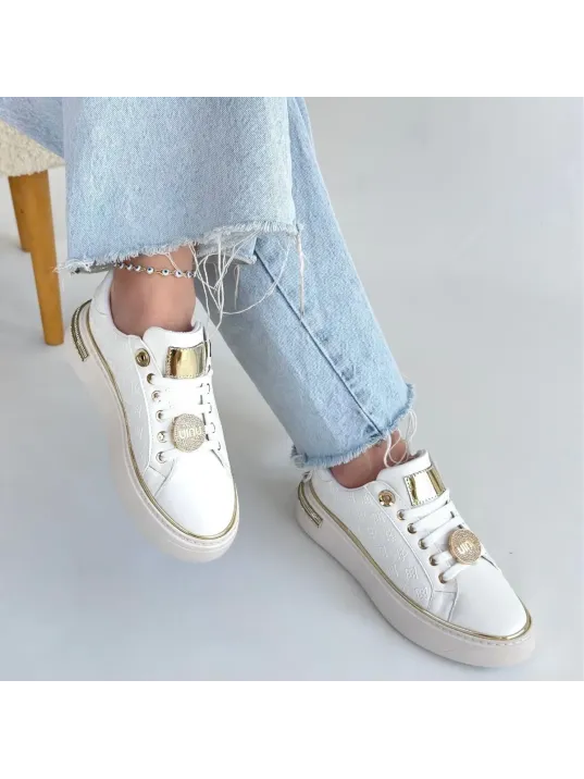 Jlar Beyaz Cilt Bağcıklı Spor Ayakkabı Jlar Beyaz Cilt Bağcıklı Spor Ayakkabı