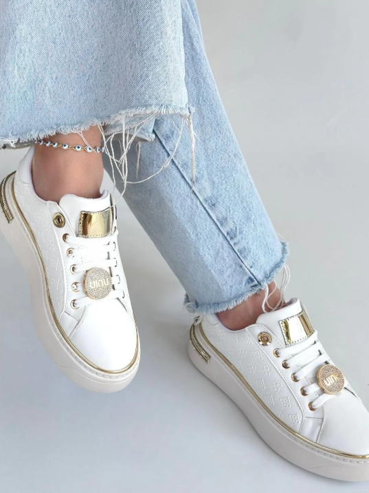 Jlar Beyaz Cilt Bağcıklı Spor Ayakkabı Jlar Beyaz Cilt Bağcıklı Spor Ayakkabı