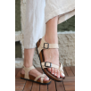 Joan Bej Nubuk Kemerli Sandalet Joan Bej Nubuk Kemerli Sandalet