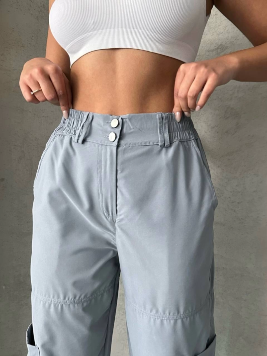 Jogger lastik paça pantolon Jogger lastik paça pantolon
