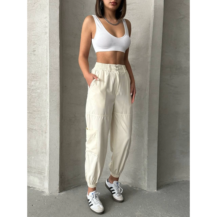 Jogger lastik paça pantolon Jogger lastik paça pantolon