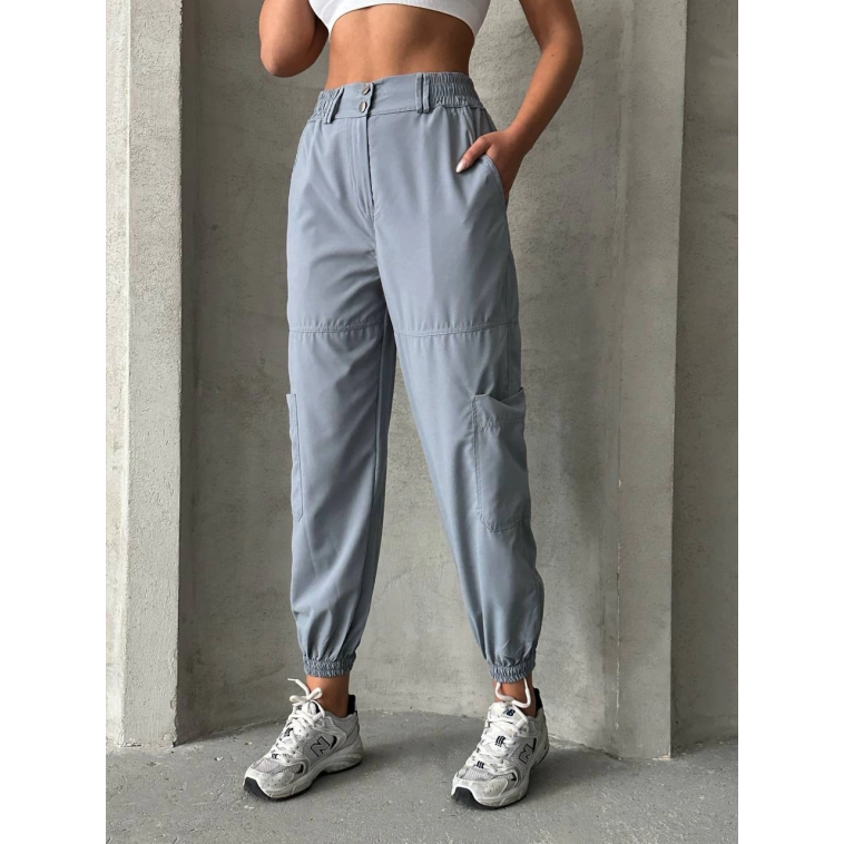 Jogger lastik paça pantolon Jogger lastik paça pantolon