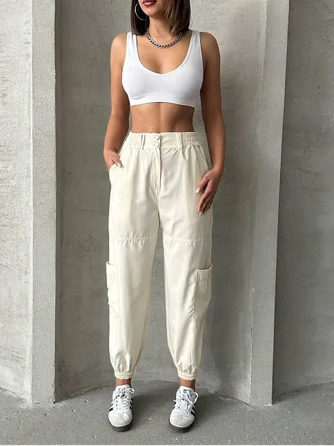 Jogger Lastik Paça Pantolon