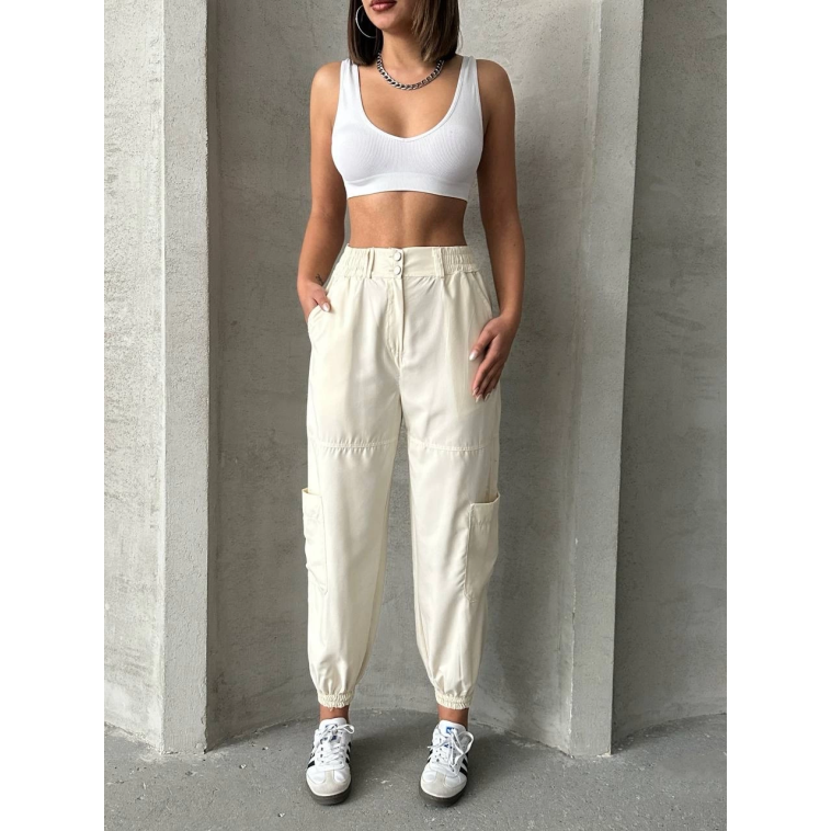 Jogger lastik paça pantolon Jogger lastik paça pantolon