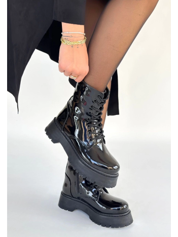 Jonni Siyah Rugan Bağcıklı Bot