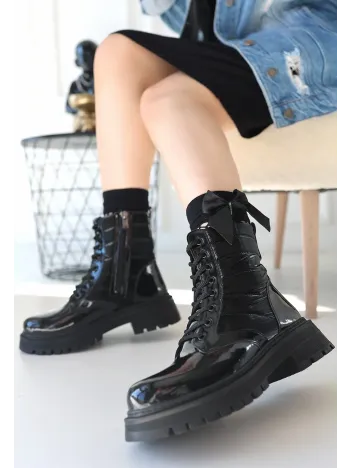 Josse Siyah Rugan Bağcıklı Bot