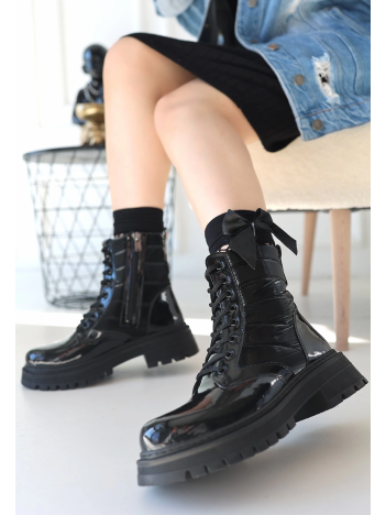 Josse Siyah Rugan Bağcıklı Bot Josse Siyah Rugan Bağcıklı Bot