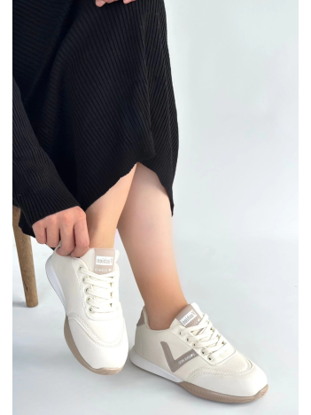 Jowen Bej Cilt Vizon Detaylı Bağcıklı Spor Ayakkabı Jowen Bej Cilt Vizon Detaylı Bağcıklı Spor Ayakkabı