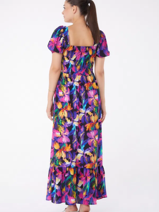 Kadın Fuşya Gipeli Kısa Kollu Elbise Kadın Fuşya Gipeli Kısa Kollu Elbise