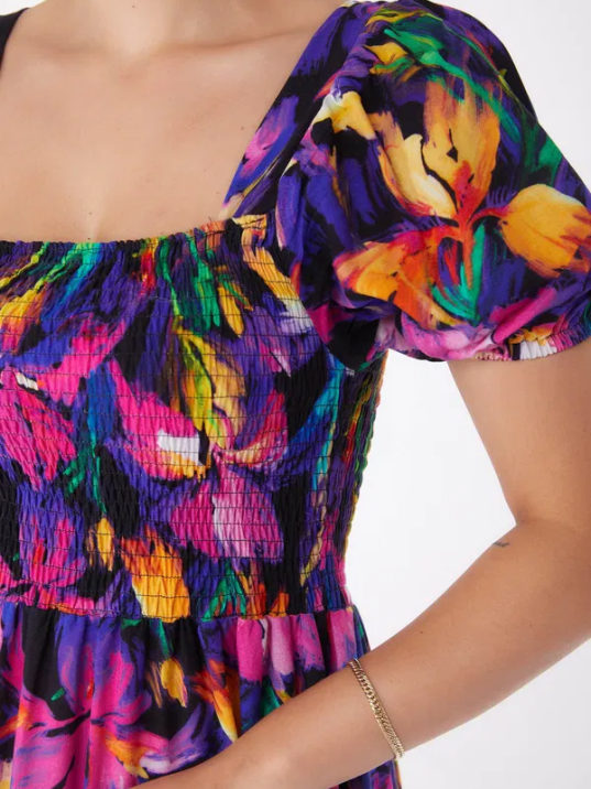 Kadın Fuşya Gipeli Kısa Kollu Elbise Kadın Fuşya Gipeli Kısa Kollu Elbise