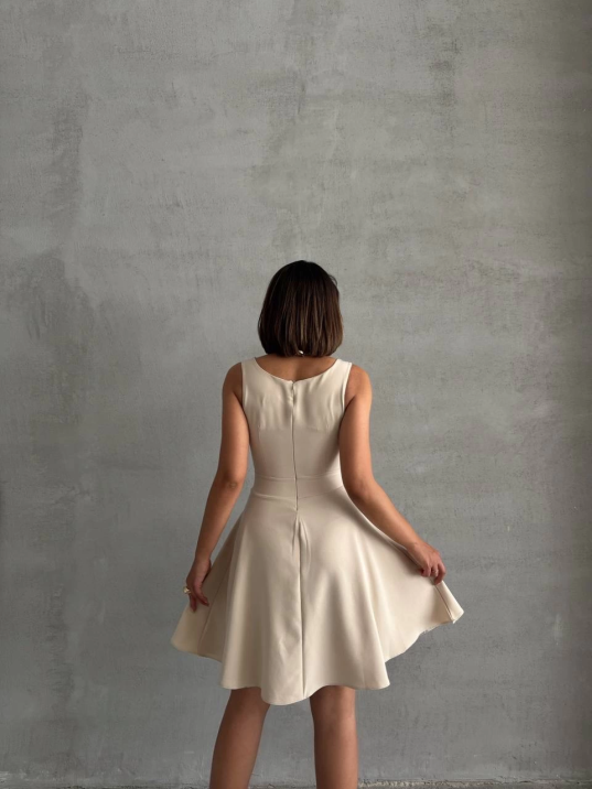 Kadın kare yaka kısa elbise s251188 Kadın kare yaka kısa elbise s251188