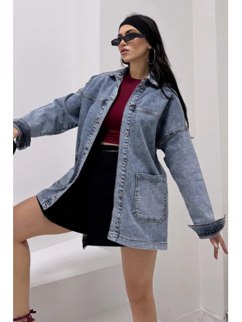 Kadın Kot Ceket Mavi