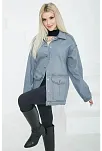 Kadın Oversize Körüklü Cep Kot