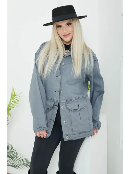 Kadın Oversize Körüklü Cep Kot Kadın Oversize Körüklü Cep Kot