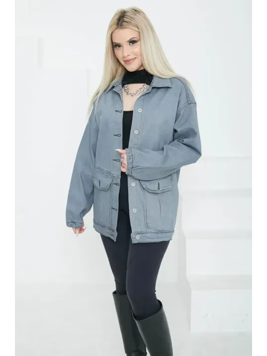 Kadın Oversize Körüklü Cep Kot Kadın Oversize Körüklü Cep Kot