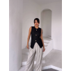 Kadın siyah bisiklet yaka gold düğmeli ottoman bluz s2310 Kadın siyah bisiklet yaka gold düğmeli ottoman bluz s2310