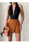 Kapaklı Şort Etek Camel S208 Kapaklı Şort Etek Camel S208