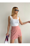 Kapaklı Şort Etek Pudra S208 Kapaklı Şort Etek Pudra S208