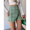 Kapaklı tüvit şort etek yeşil Kapaklı tüvit şort etek yeşil