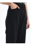 Kargo Cep Jeans Pantolon Siyah Kargo Cep Jeans Pantolon Siyah