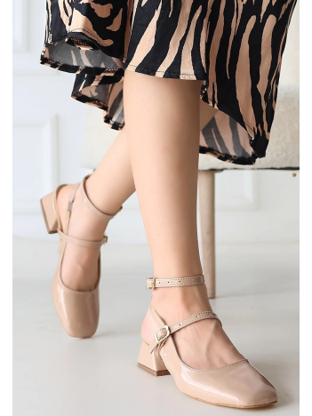 Karmi Nude Rugan Topuklu Ayakkabı