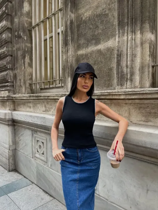 Kaşkorse Kumaş Bluz