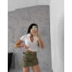 kaşkorse yaka fermuarlı bluz beyaz kaşkorse yaka fermuarlı bluz beyaz