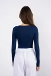 Kayık Yaka Uzun Kollu Bluz Lacivert Pt Kayık Yaka Uzun Kollu Bluz Lacivert Pt