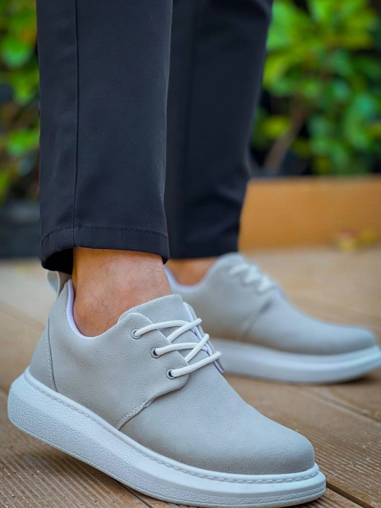 KB-003 Kuback Gri Süet Bağcıklı  Günlük Erkek Ayakkabı KB-003 Kuback Gri Süet Bağcıklı  Günlük Erkek Ayakkabı
