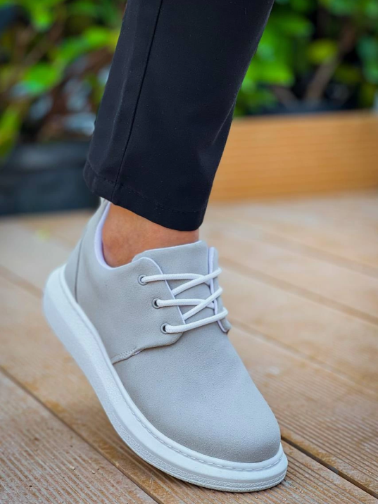 KB-003 Kuback Gri Süet Bağcıklı  Günlük Erkek Ayakkabı KB-003 Kuback Gri Süet Bağcıklı  Günlük Erkek Ayakkabı