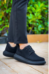 Kb-003 Kuback Siyah Süet Siyah Taban Bağcıklı  Günlük Erkek  Ayakkabı