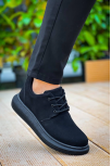 Kb-003 Kuback Siyah Süet Siyah Taban Bağcıklı  Günlük Erkek  Ayakkabı