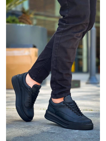 KB-005 Kuback Siyah Cilt Siyah Taban  Bağcıklı  Günlük Erkek  Ayakkabı KB-005 Kuback Siyah Cilt Siyah Taban  Bağcıklı  Günlük Erkek  Ayakkabı