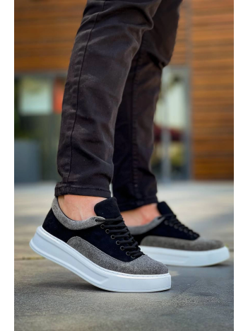 KB-005 Kuback Siyah Gri Süet Bağcıklı  Günlük Erkek  Ayakkabı KB-005 Kuback Siyah Gri Süet Bağcıklı  Günlük Erkek  Ayakkabı