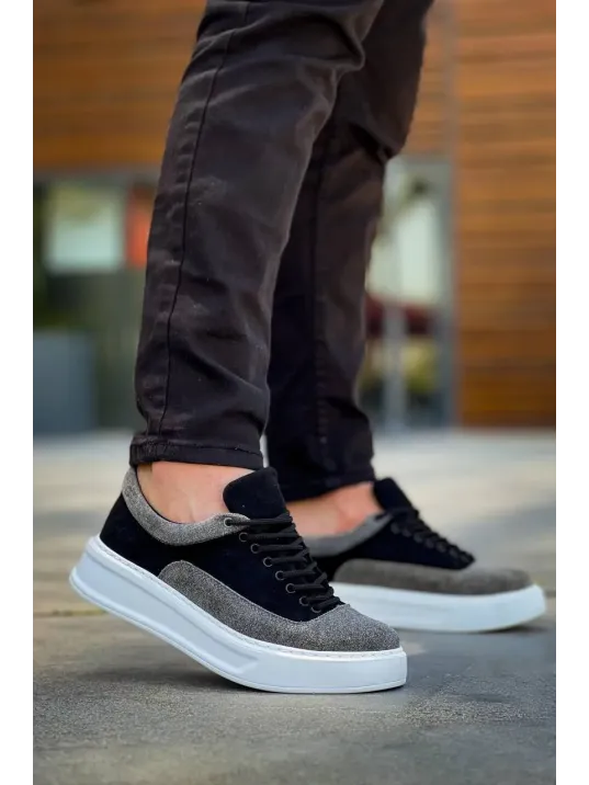 Kb-005 Kuback Siyah Gri Süet Bağcıklı Günlük Erkek Ayakkabı Kb-005 Kuback Siyah Gri Süet Bağcıklı Günlük Erkek Ayakkabı