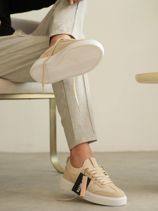 Kb-010 Kuback Bej Cilt Günlük Erkek Ayakkabı